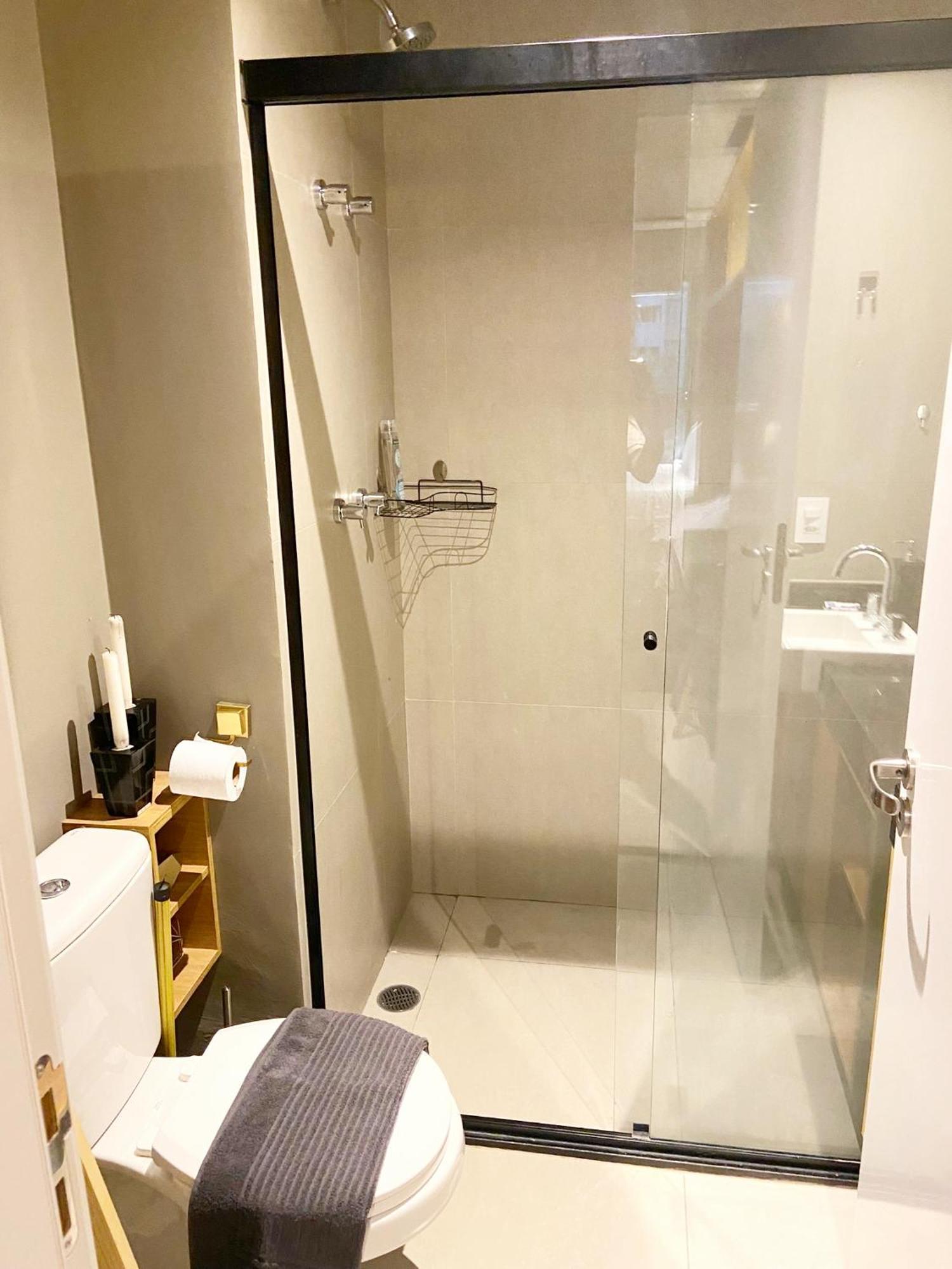 Consolacao Grey Box - De Luxo No Centro - Ar Condicionado - Cama Queen - Maquina De Lavar - Prox Metro- Cozinha Completa - Wifi 500mbps - 7 Andar Apartment Sao Paulo