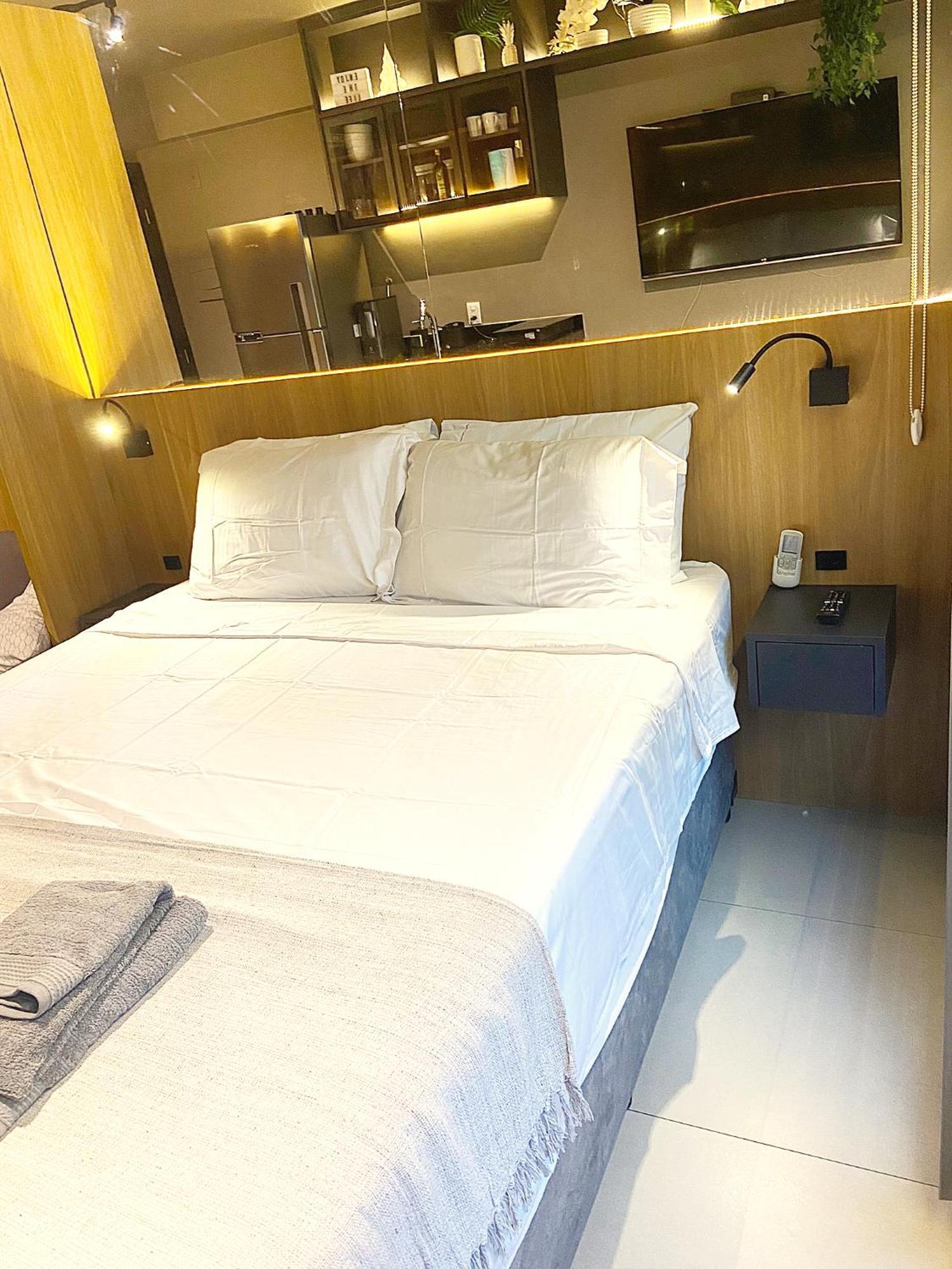 Consolacao Grey Box - De Luxo No Centro - Ar Condicionado - Cama Queen - Maquina De Lavar - Prox Metro- Cozinha Completa - Wifi 500mbps - 7 Andar Apartment Sao Paulo